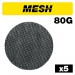 AB/125/80M MESH RANDOM ORBITAL SAND DISC 125MM 5PC